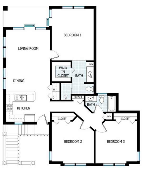 Courtside Villas Floor Plan