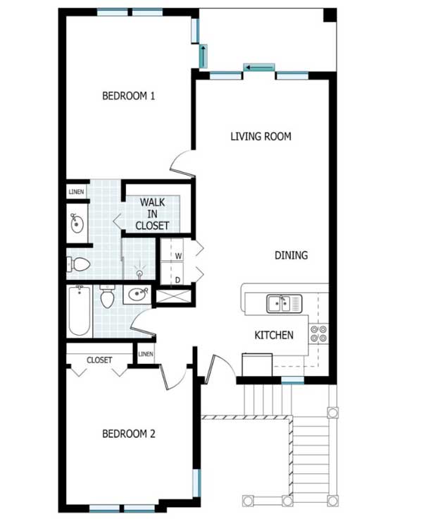 Courtside Villas Floor Plan